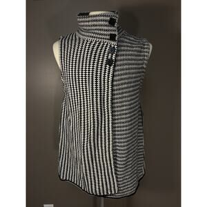 NWT Multiples Women's Large Open Sleeves Cardigan Missy Manhattan Black/white